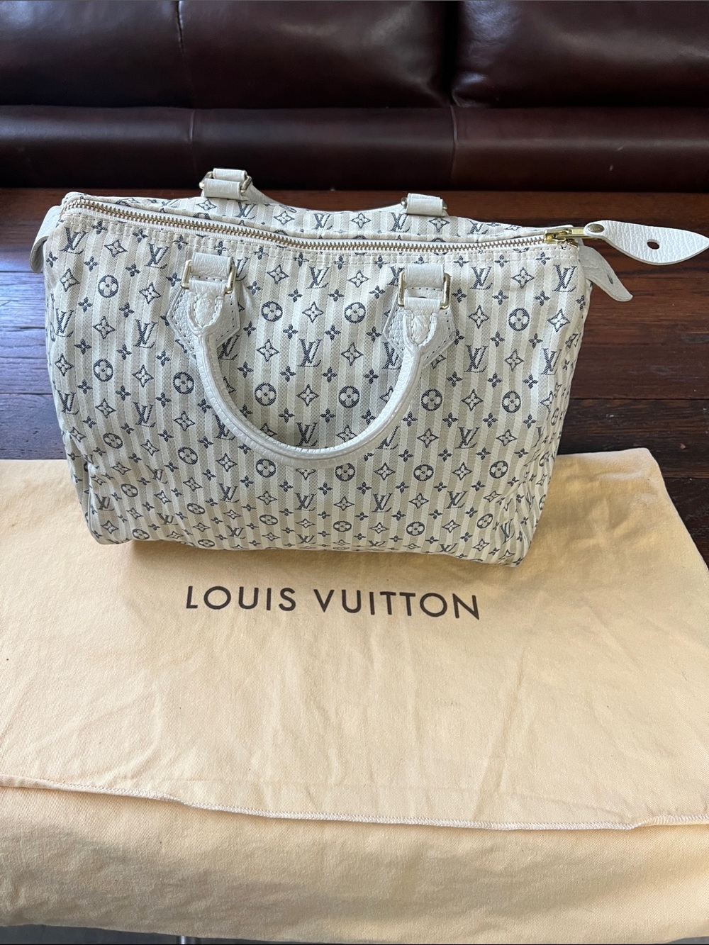 LOUIS VUITTON MONOGRAM MIN LIN SPEEDY 30 (DUNE)